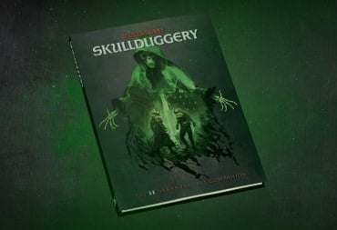 A black cover book with a green glowing skeleton on the front. The title, 
